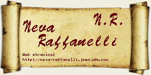 Neva Raffanelli vizit kartica